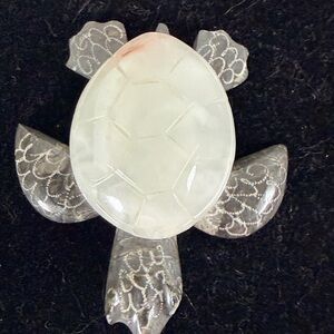Hand-Carved Stone Turtle 🐢 Figurine
